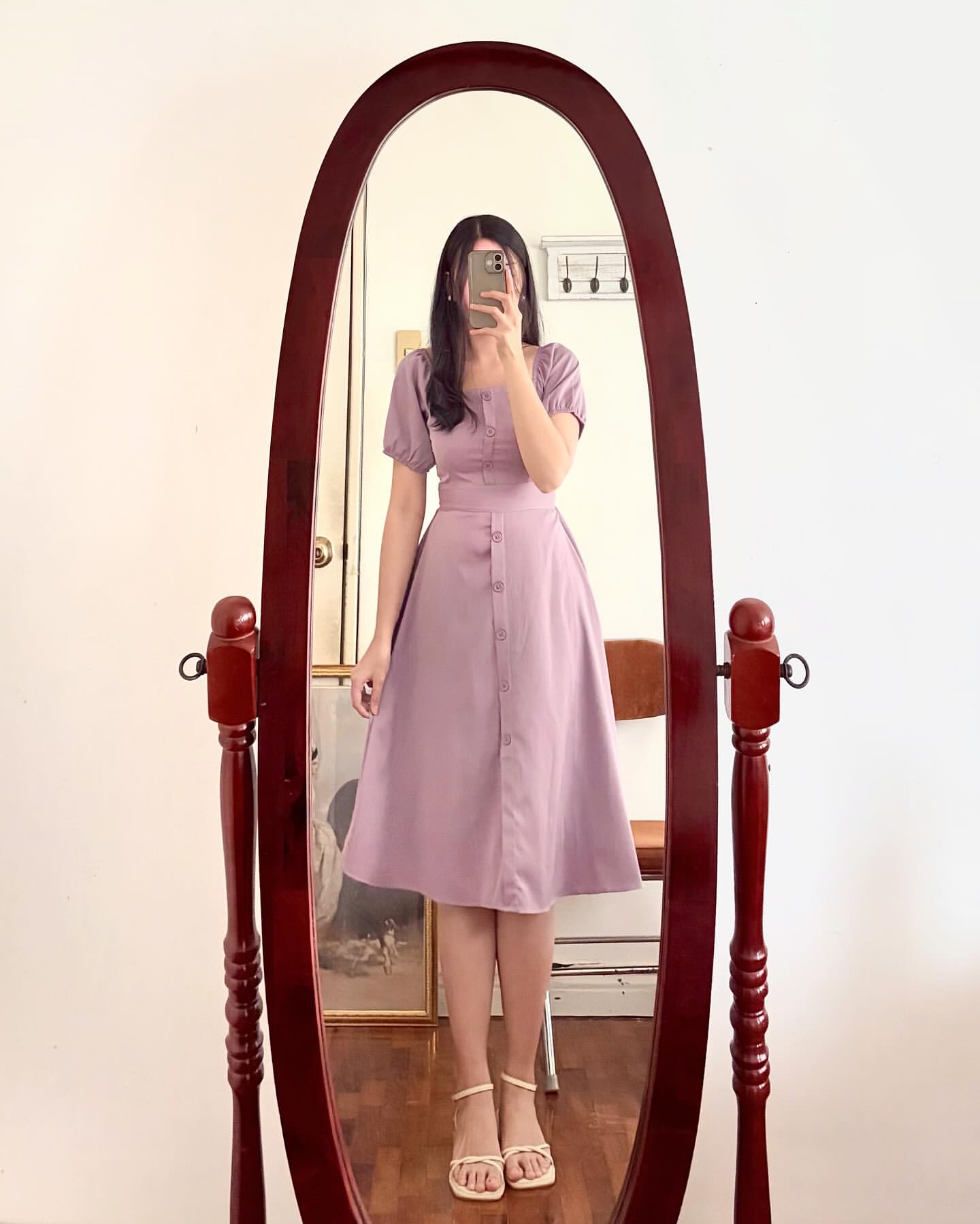 Neutral midi dress — The Modest Filipina